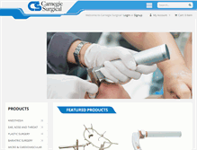Tablet Screenshot of carnegiesurgical.com
